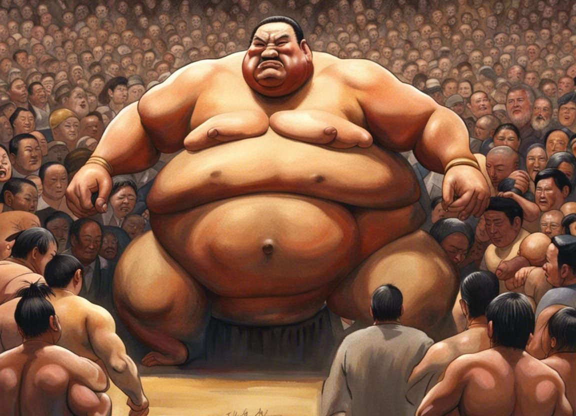 Not what i envisioned when making my sumo wrestler