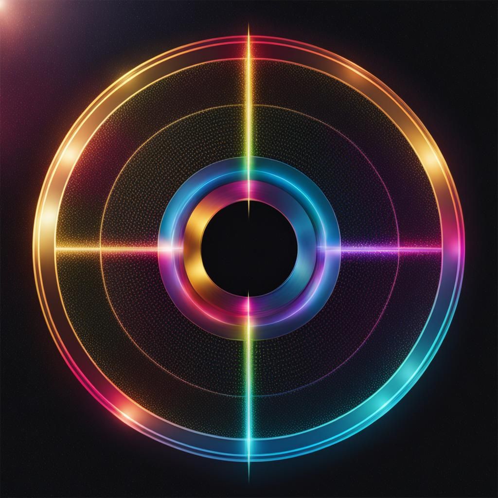 Glittery Lens: Intersection of Two Disks