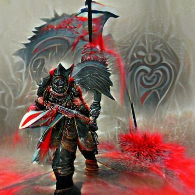 Fearsome Warrior Consumed by Hatred