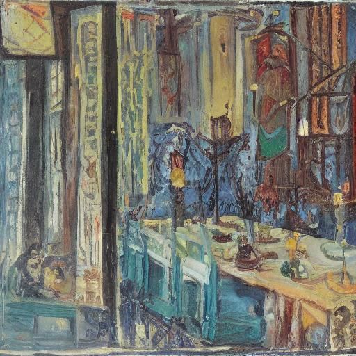 Vampire in Luxury Hat, Avant-Garde Film Still