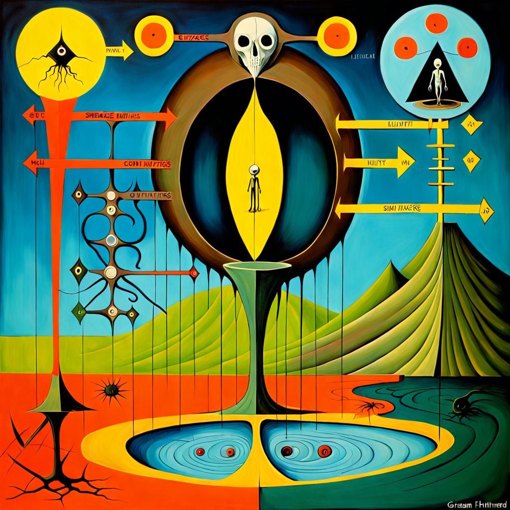 Surreal Abstract Art with Violent Colors