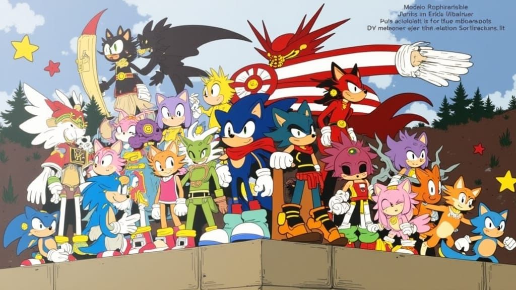 Heroes Unite in Vibrant Comic Book Style