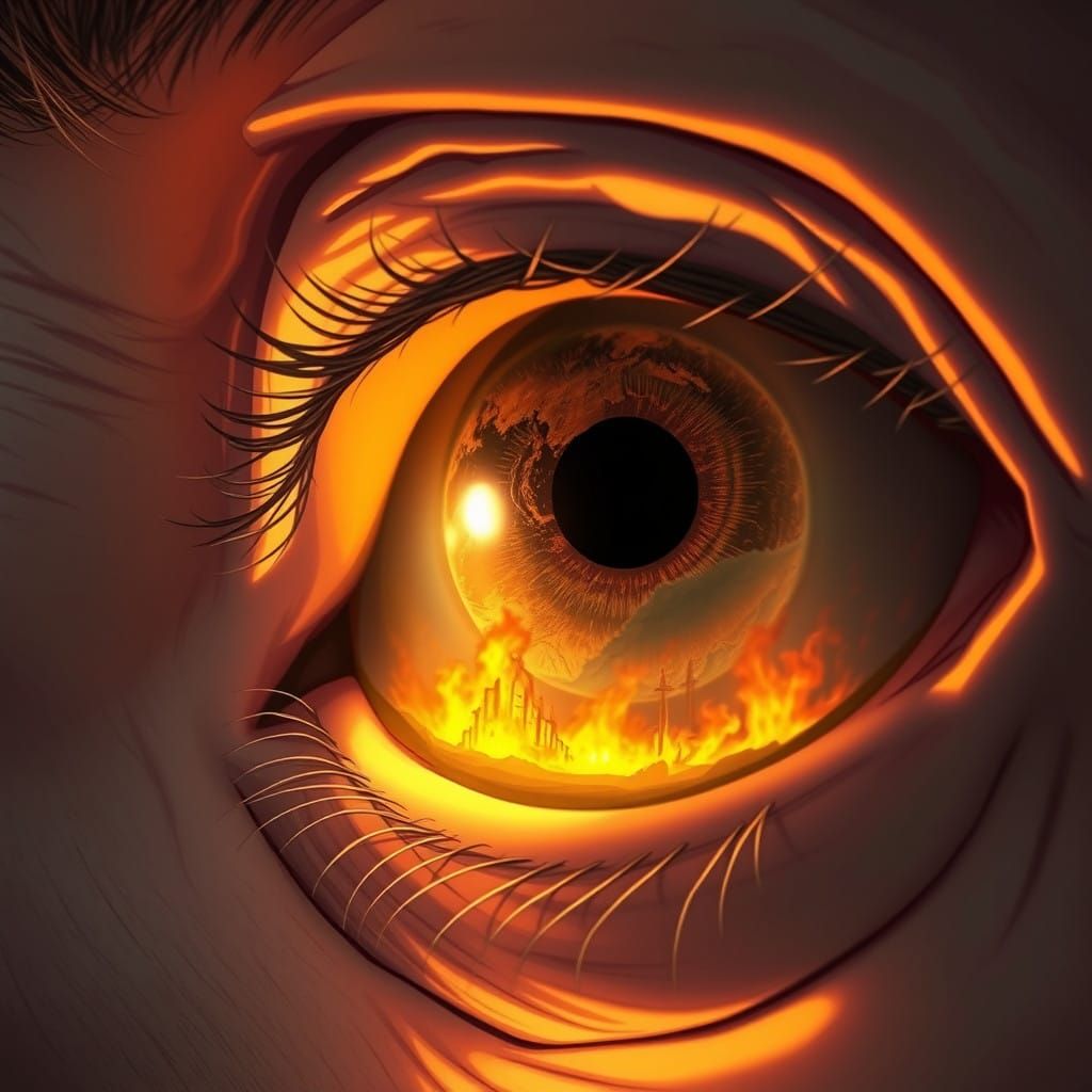 Elderly Woman's Eye Sees a Dying World in Whimsical Anime St...