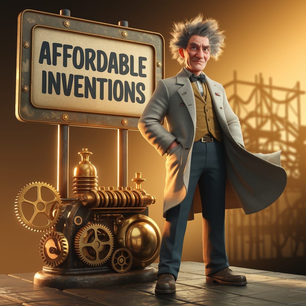 Mad Genius in Steampunk Workshop