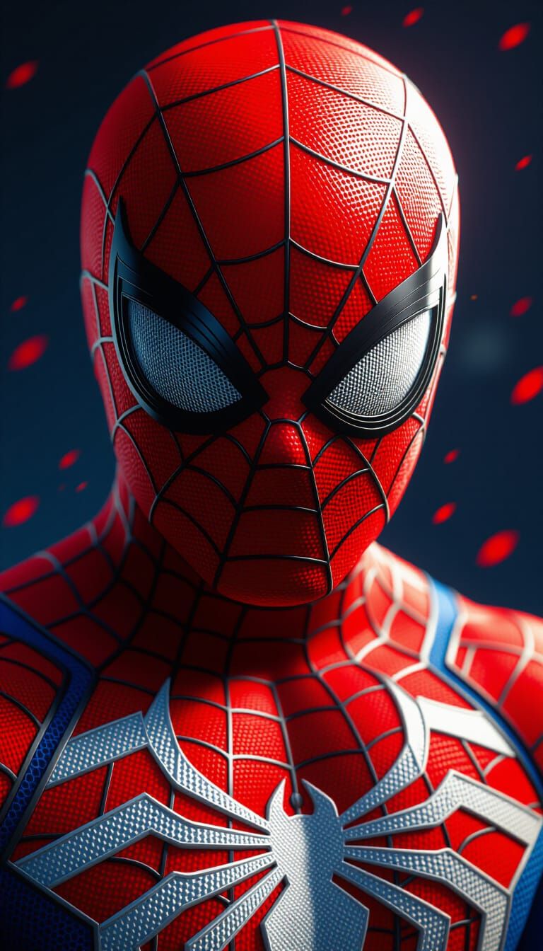 Ultra Realistic Spider-Man Close-Up Portrait