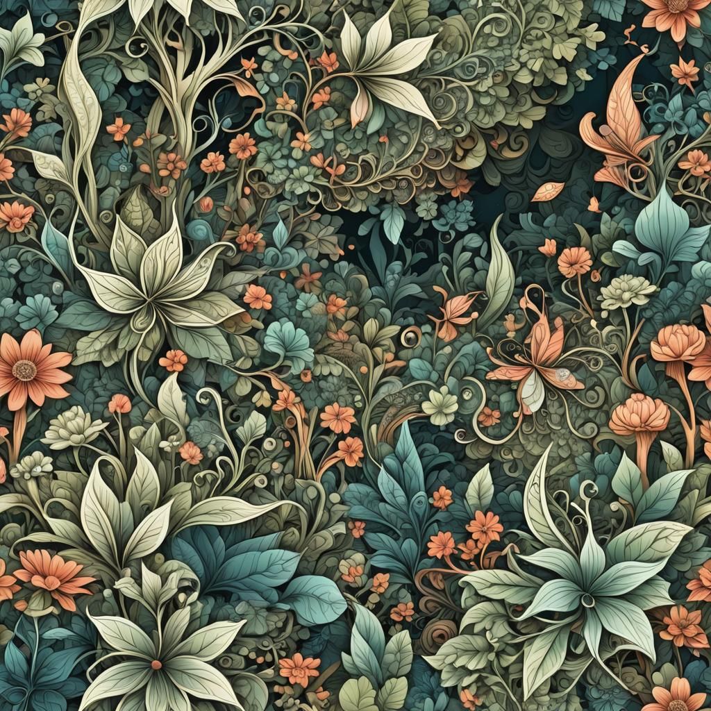Victoriana floral design