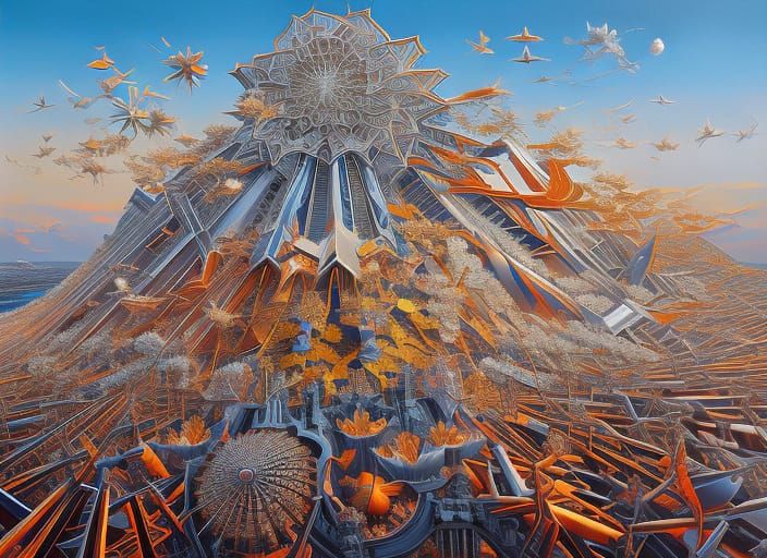 Detailed AI Cel-Shaded Album Cover Art