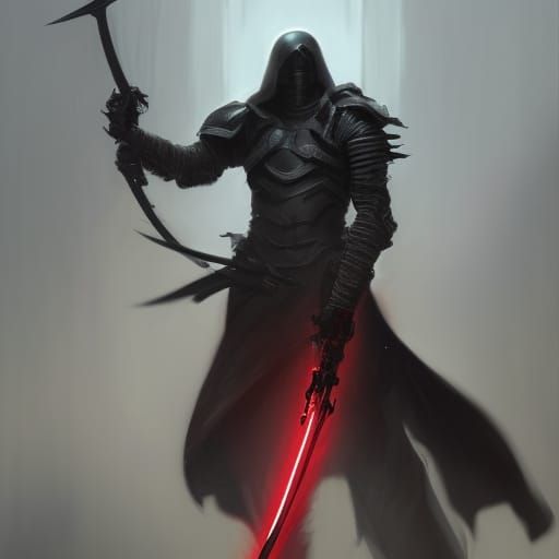 Dark Knight Portrait in Hyperdetailed Style