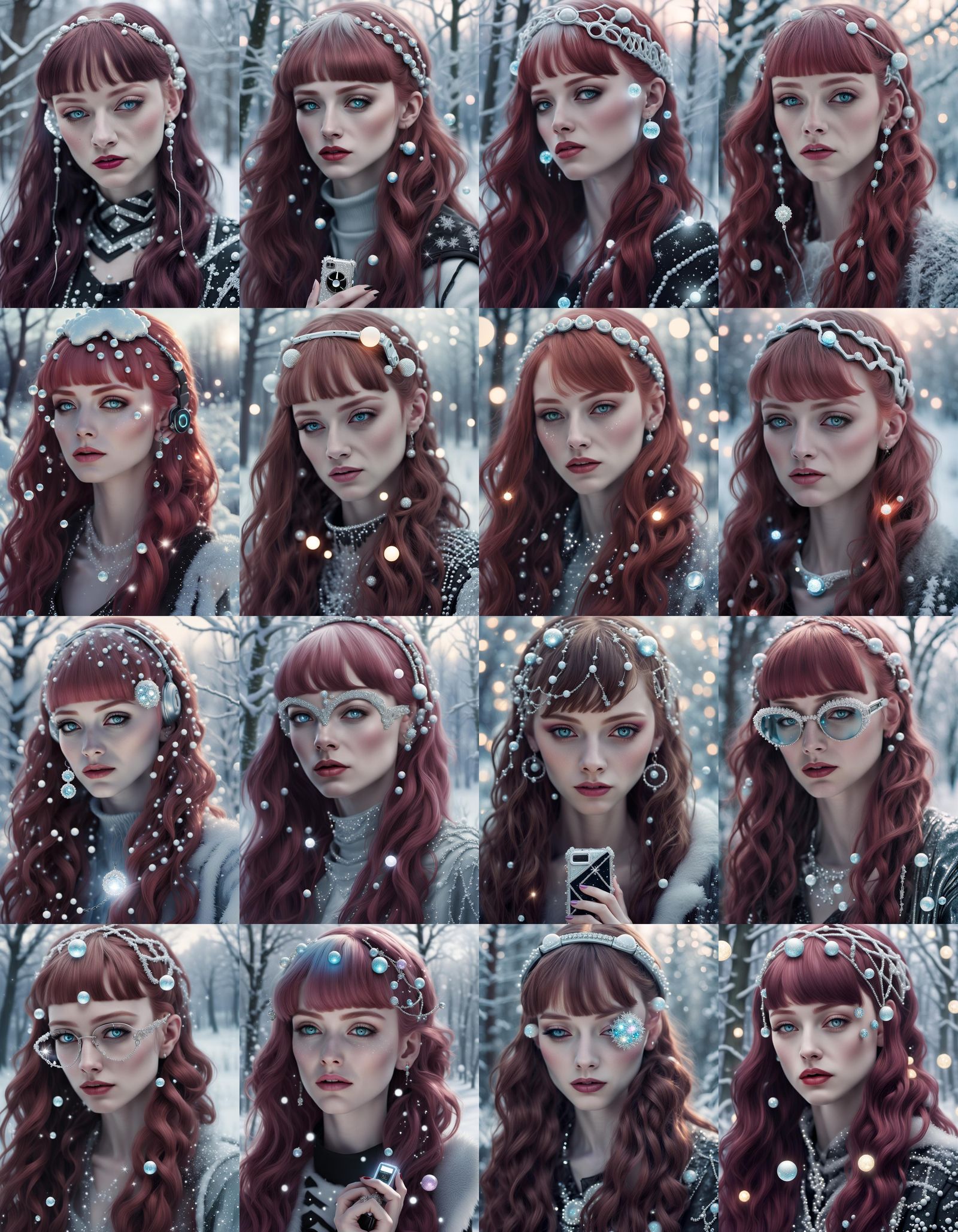 Surreal Dreamscape with Albino Teen and Cybernetic Wizard