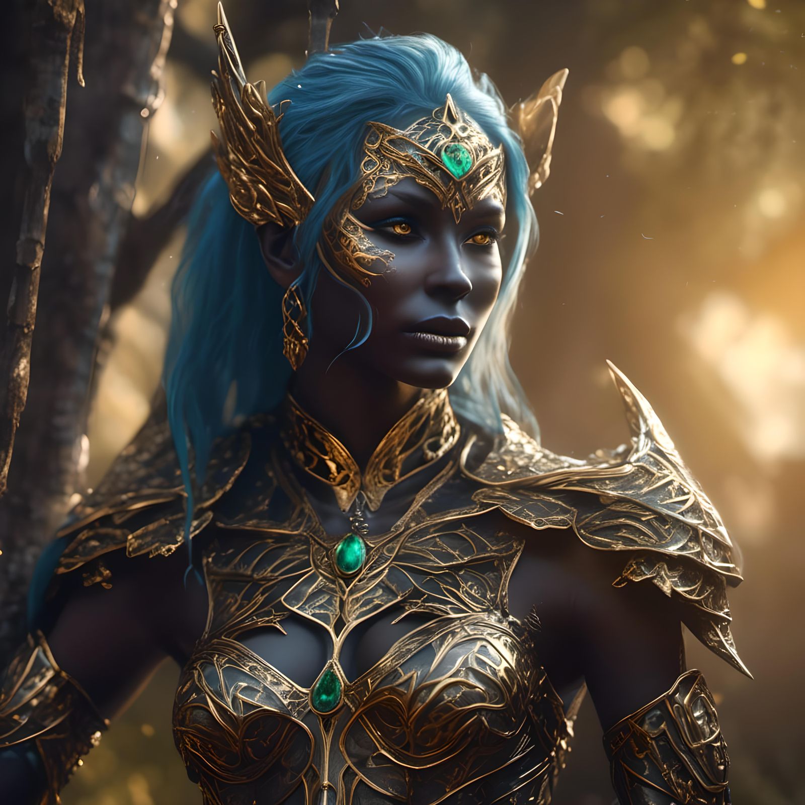 <lora:NC Hyperreal:1.0> Alara the dark elf.