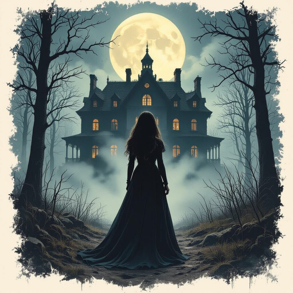 Gothic Dormitory: A Horror Fantasy Scene