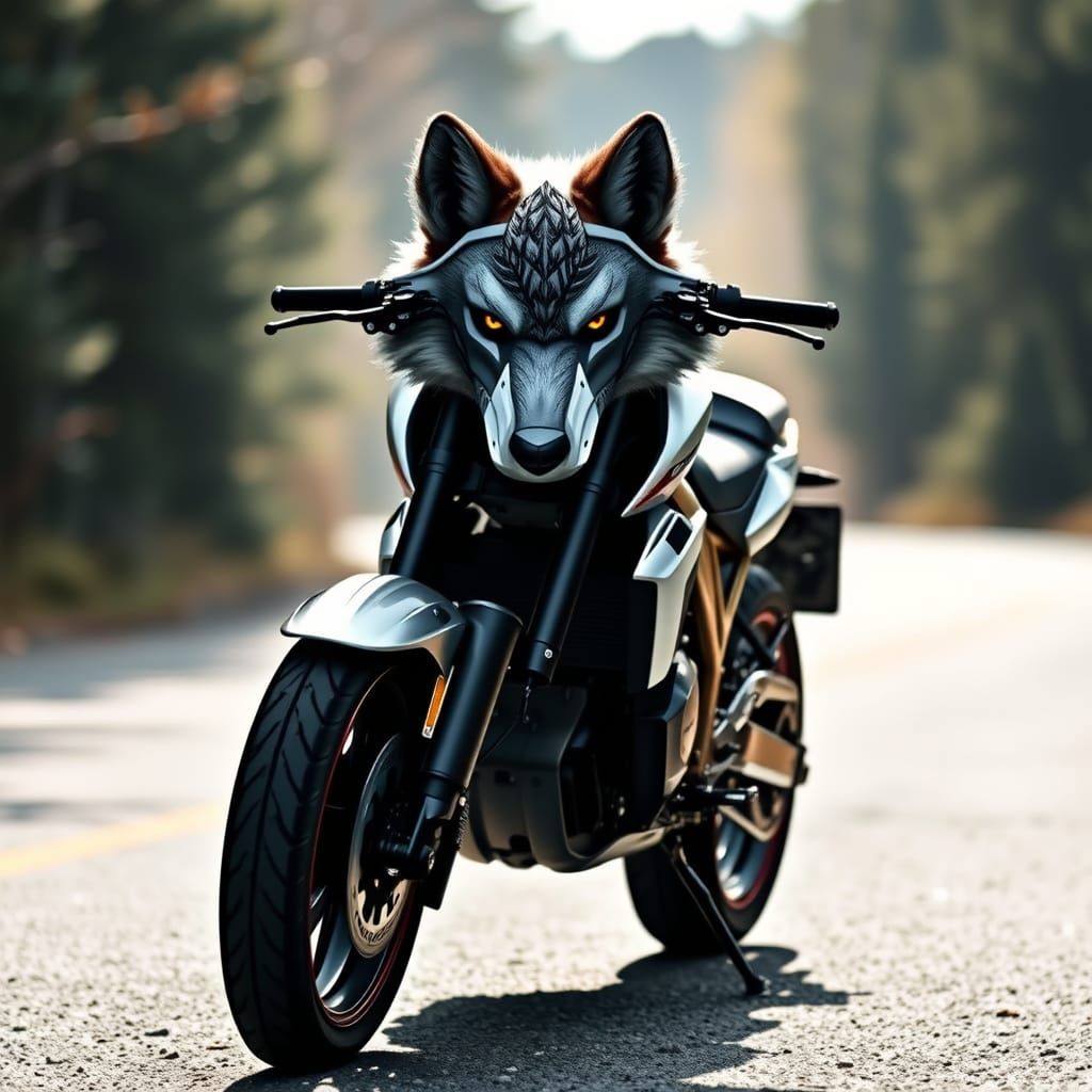 Wolf-Shaped Motorcycle: A Fusion of Beast and Machine