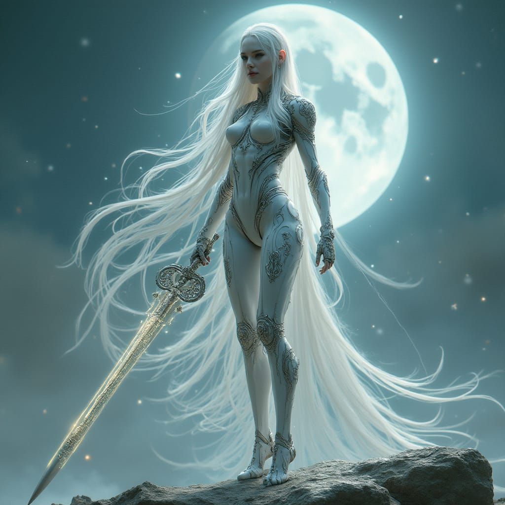 Celestial Cyborg Goddess of Starlight and Magic