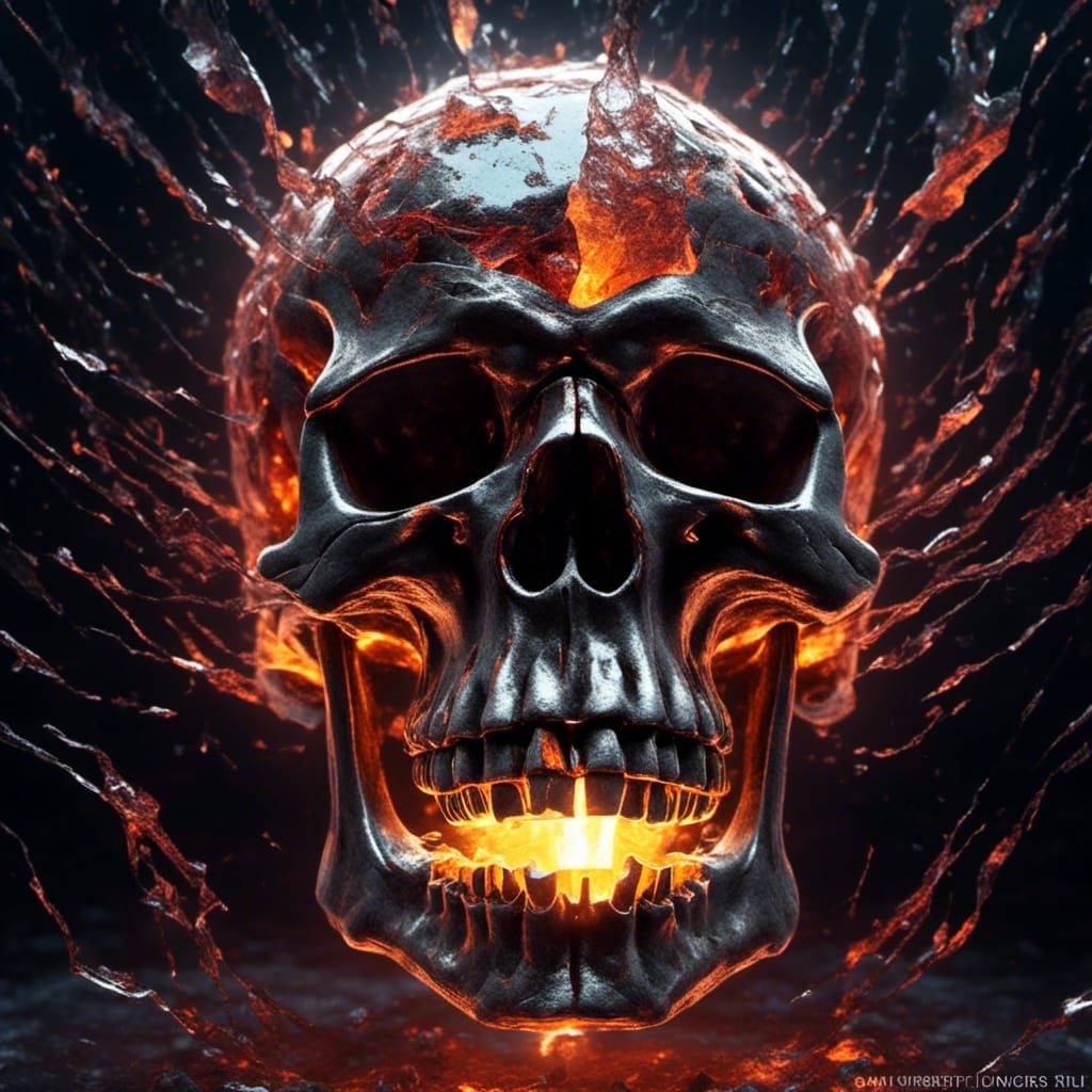 Crystal Skull Apocalypse in Surreal Style