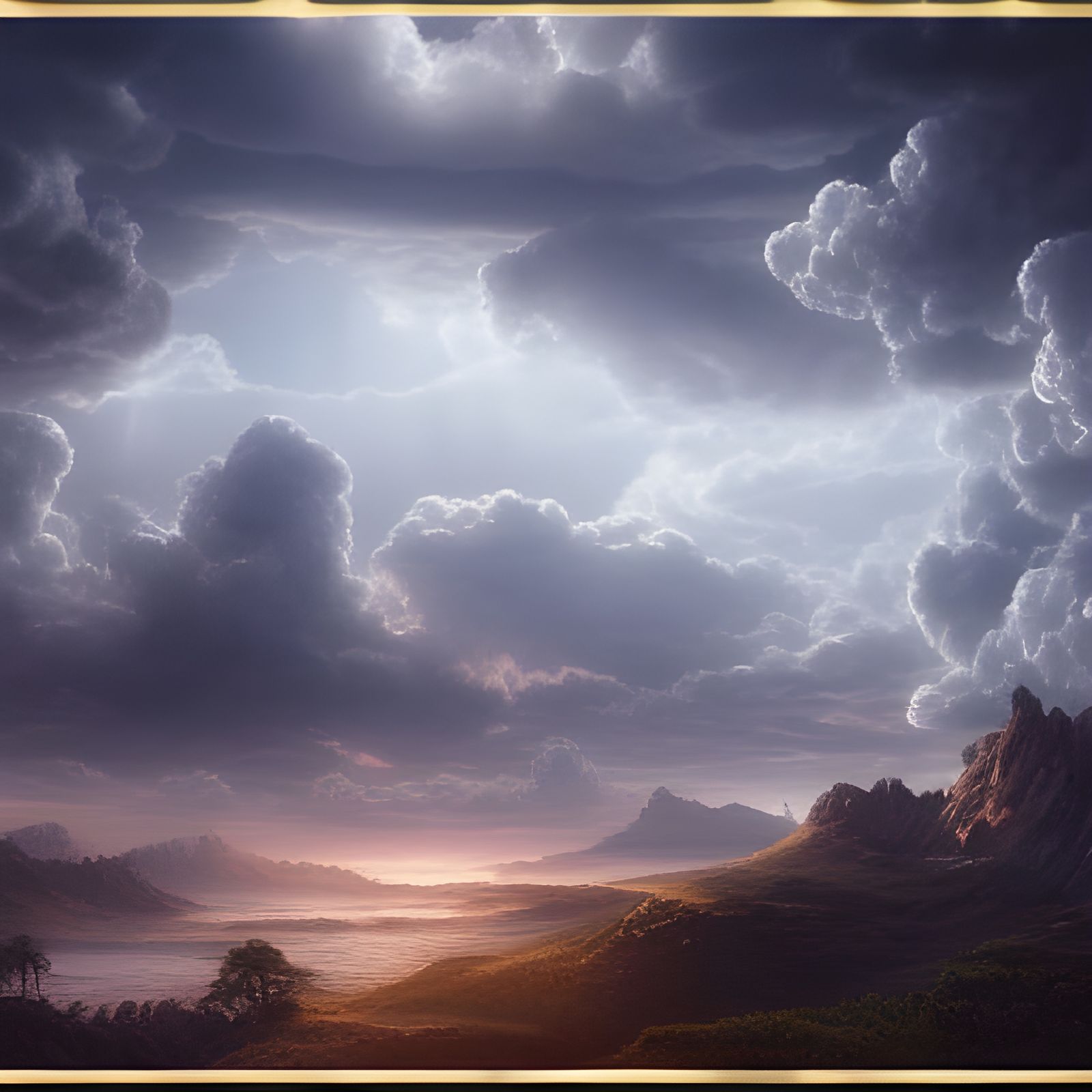 Dramatic Clouds in Digital Matte Painting