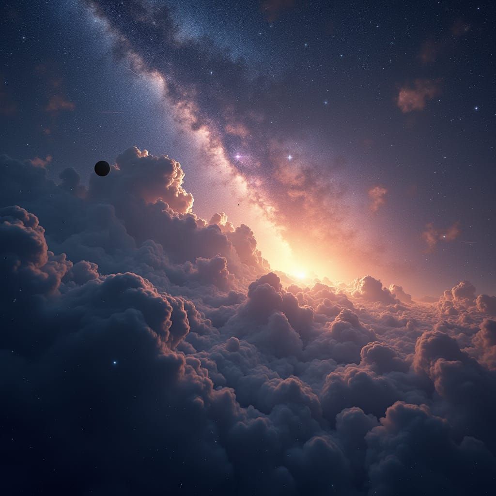 Stellar Cosmos with Meteor Shower