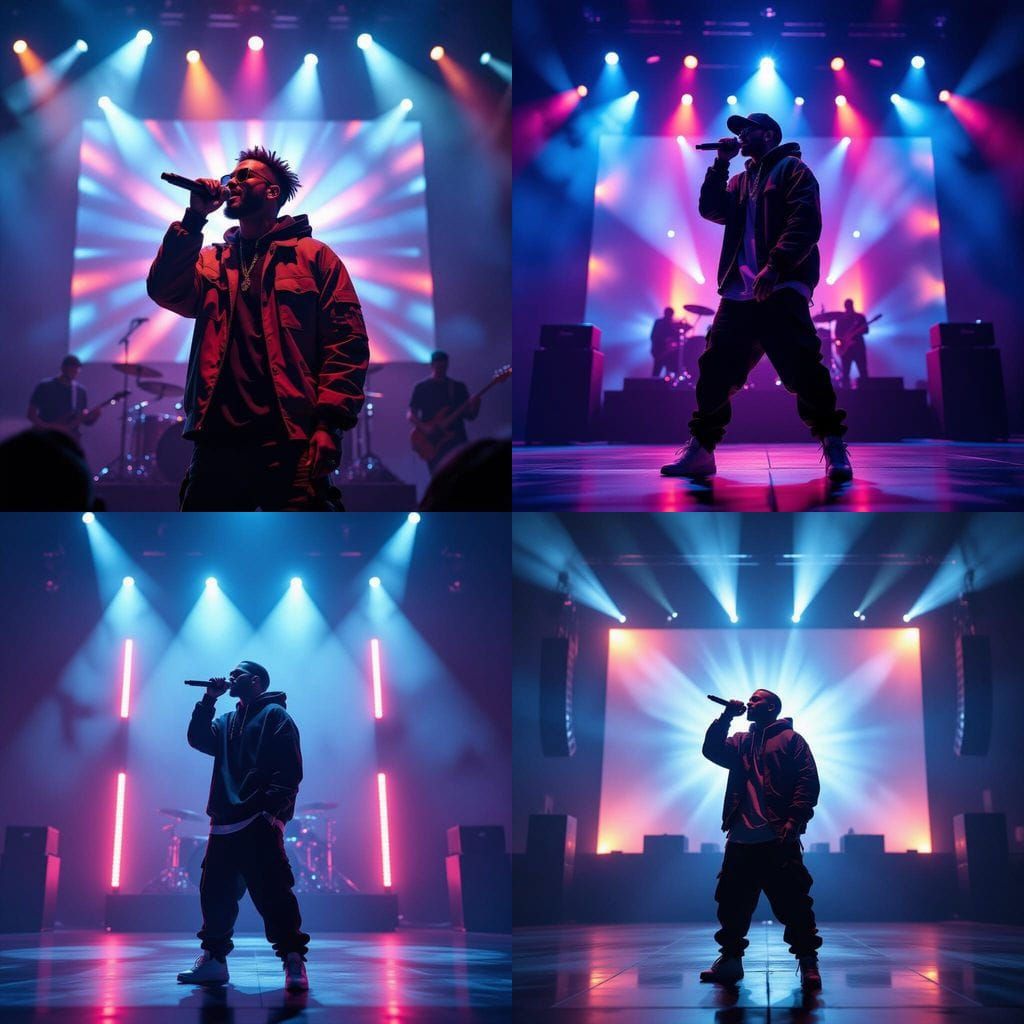 Moroccan Rap Concert: Electric Energy in Hyperrealism