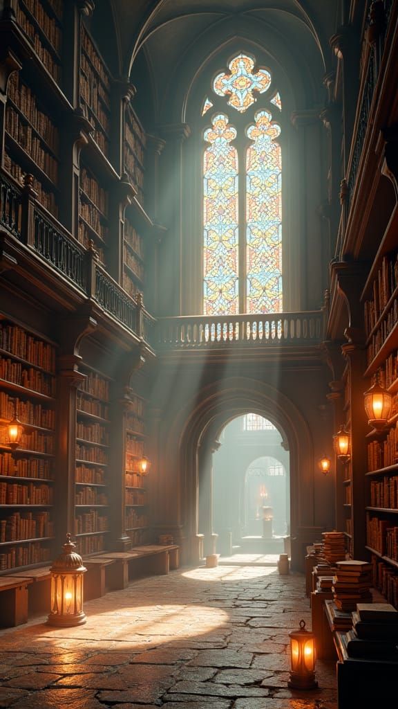 Mystical Library Interior in Unreal Engine 5