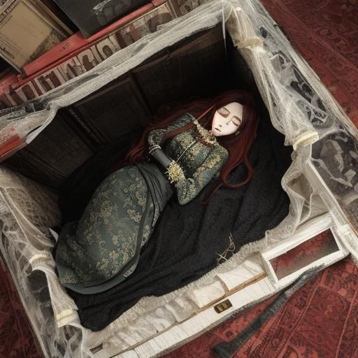 AI Generated Image of a Dead Woman