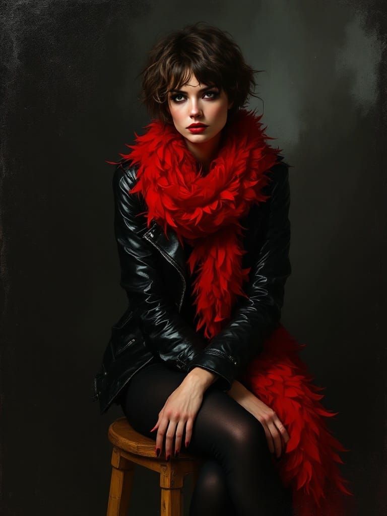 Elegant Sorrow in Dark Elegance