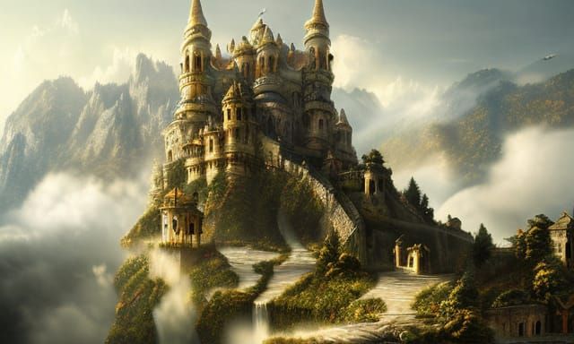 Epic Mountain Village Above the Clouds