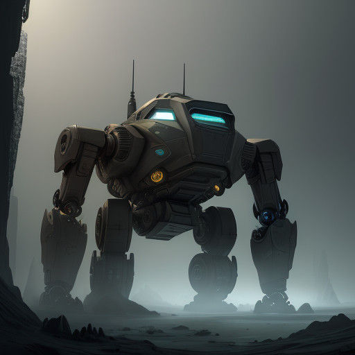 Sleek, Triangular Robot Speeds Through a Misty, Mysterious L...