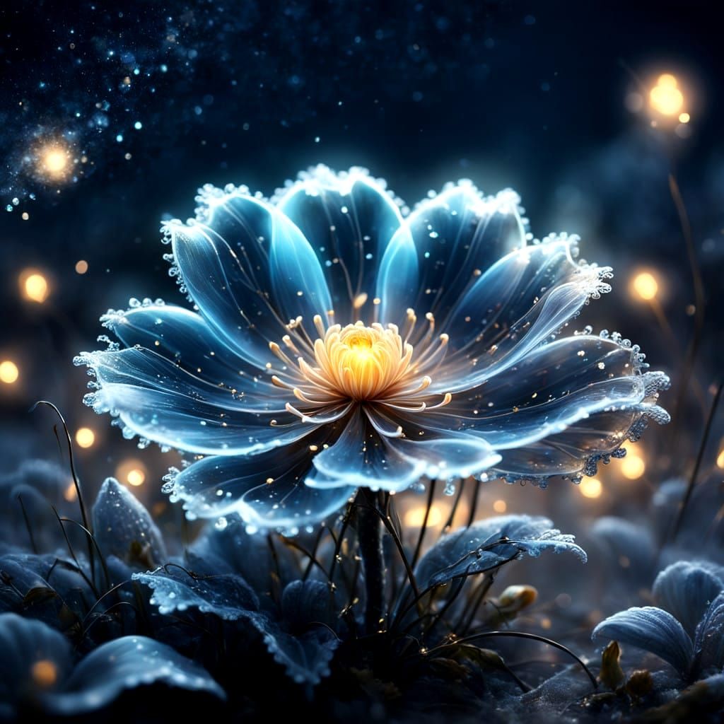 Ethereal Blooming Fantasy in Vibrant Pastel Hues