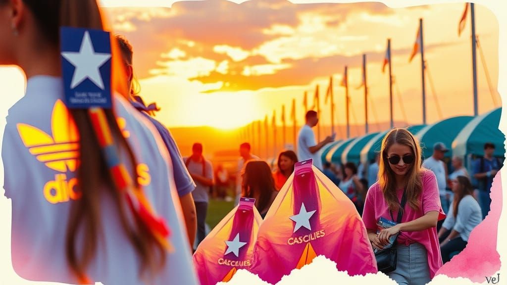 Vibrant Watercolor Portrait at Golden Hour