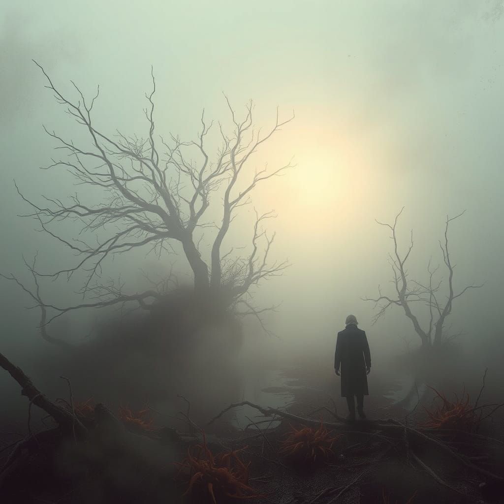 Surreal, Dreamlike Landscape in Muted Colors