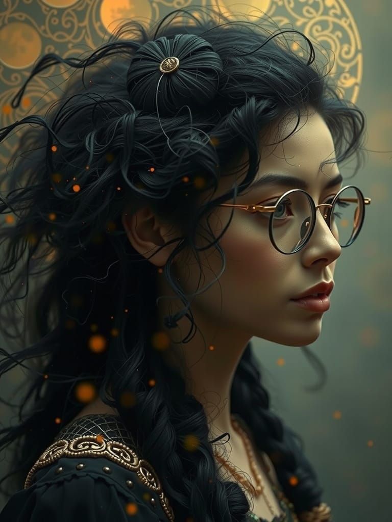 Impasto Hallucination of a Goth Spirograph