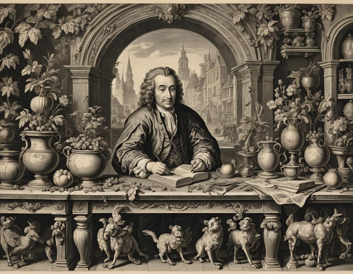 Portrait in the Style of Nicolas de Larmessin