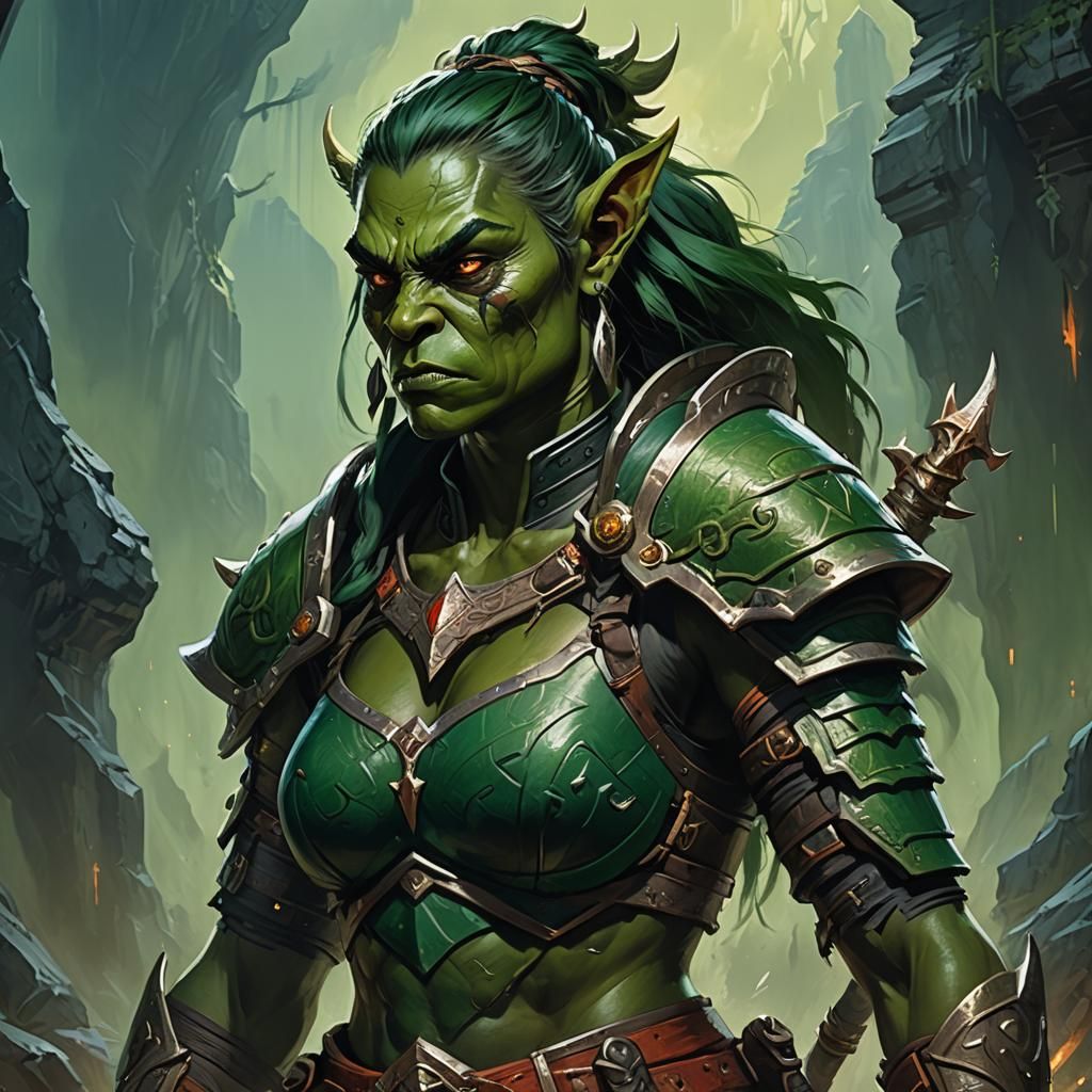 Orc Warrior Ragna: Fantasy Concept Art