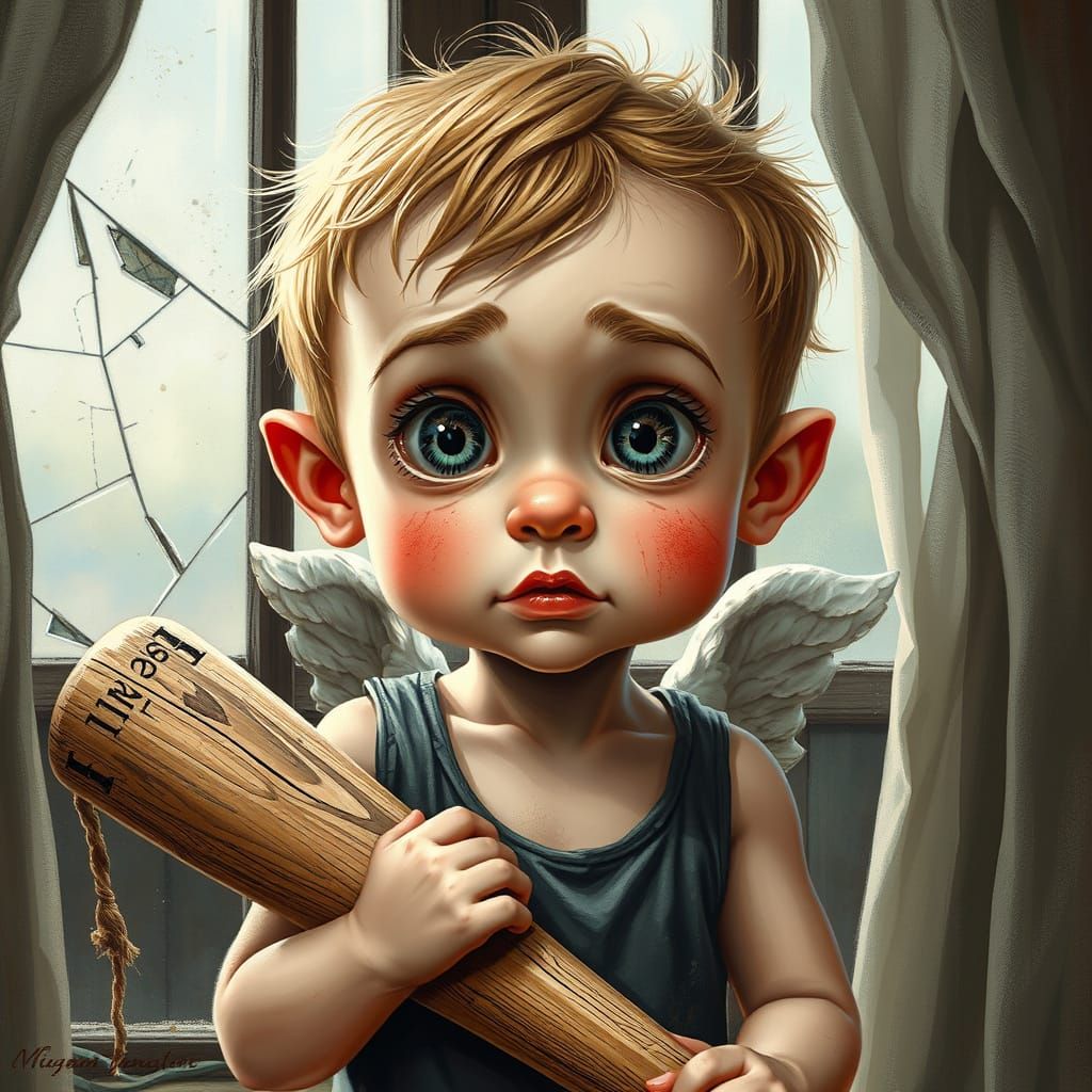 Wide-Eyed Innocence in a Scene of Broken Dreams