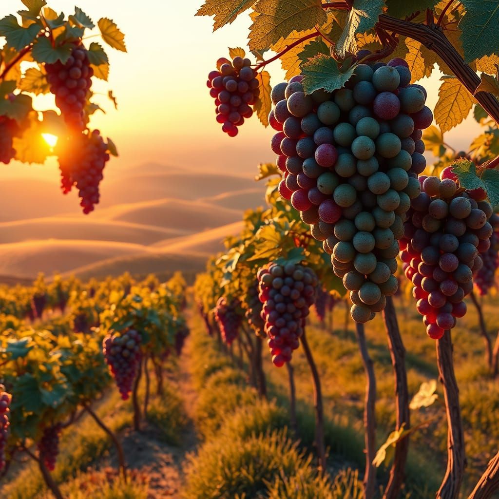 Surreal California Sunrise in Vibrant 3D