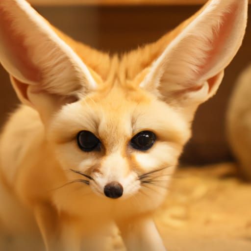 Fennec Fox and Squirrel Hybrid Creature