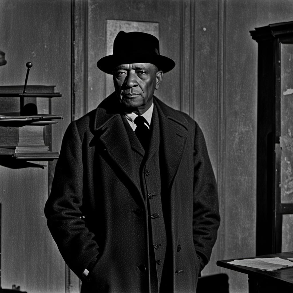 Man in Brown Coat Standing in Room