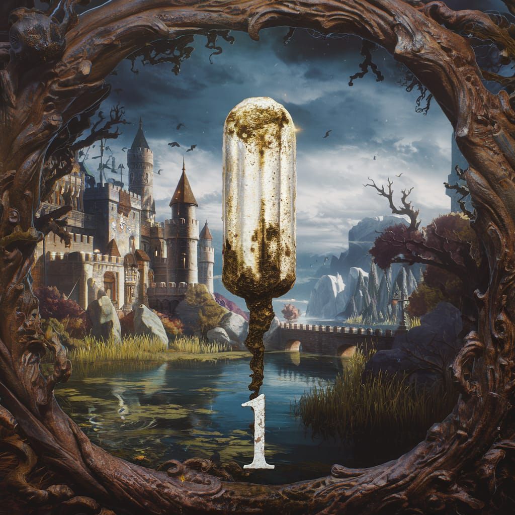 Fantasy Castle Scene with Moldy Tampon