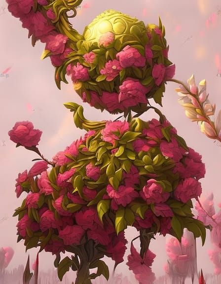 Hyperdetailed Pink Roses in Full Bloom, Photorealistic Art