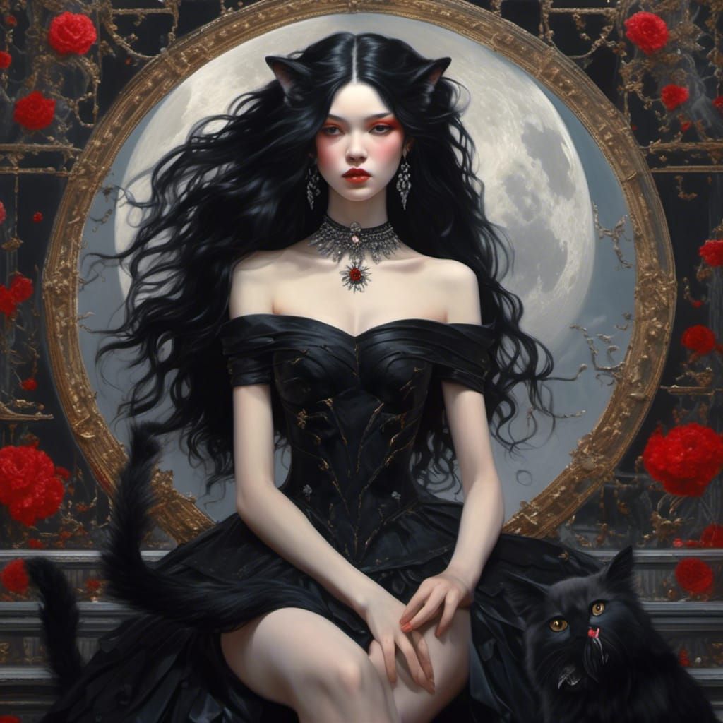 Hyperreal Diana: Moon Goddess in Ballet Dress