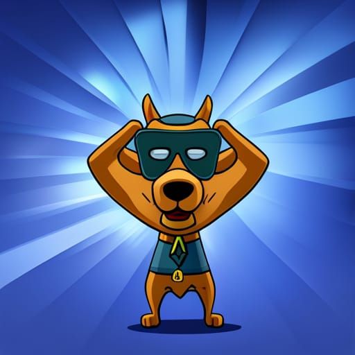 Superhero Scooby Doo Ready for Action