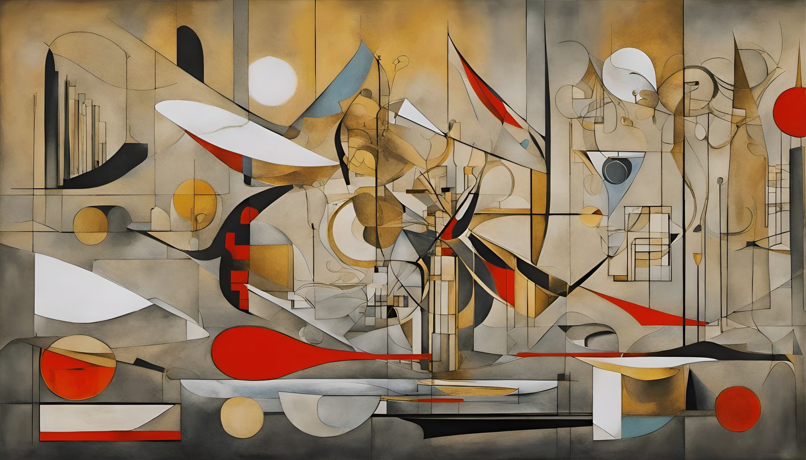 Gilded Lily in Dadaist Surreal Constructivism