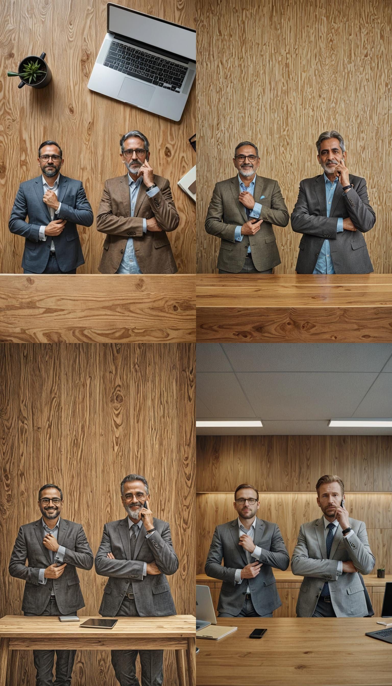 Modern Office Scene with Laptops and Documents