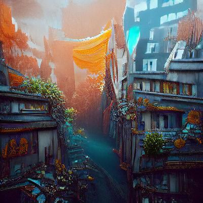 Fantastical Rue d'Auseil Matte Painting