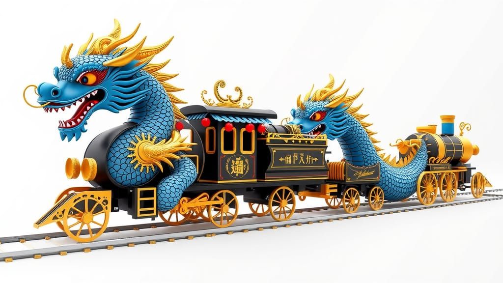 Cyberpunk Train Dragon