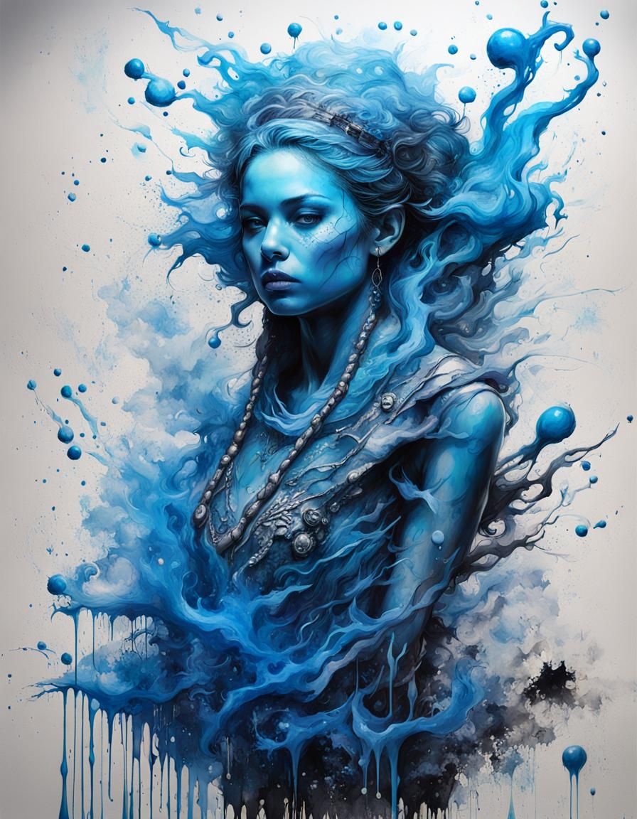 Blue explosion