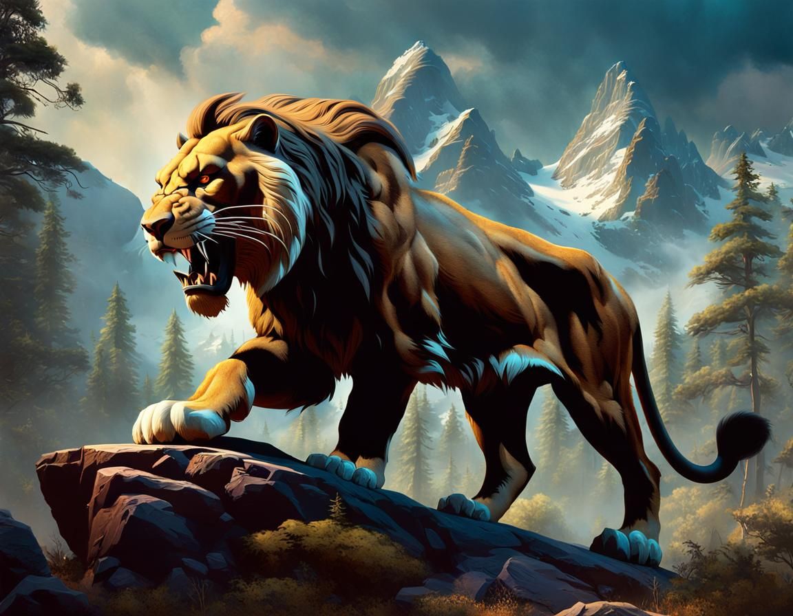 Smilodon or SabreToothed Tiger