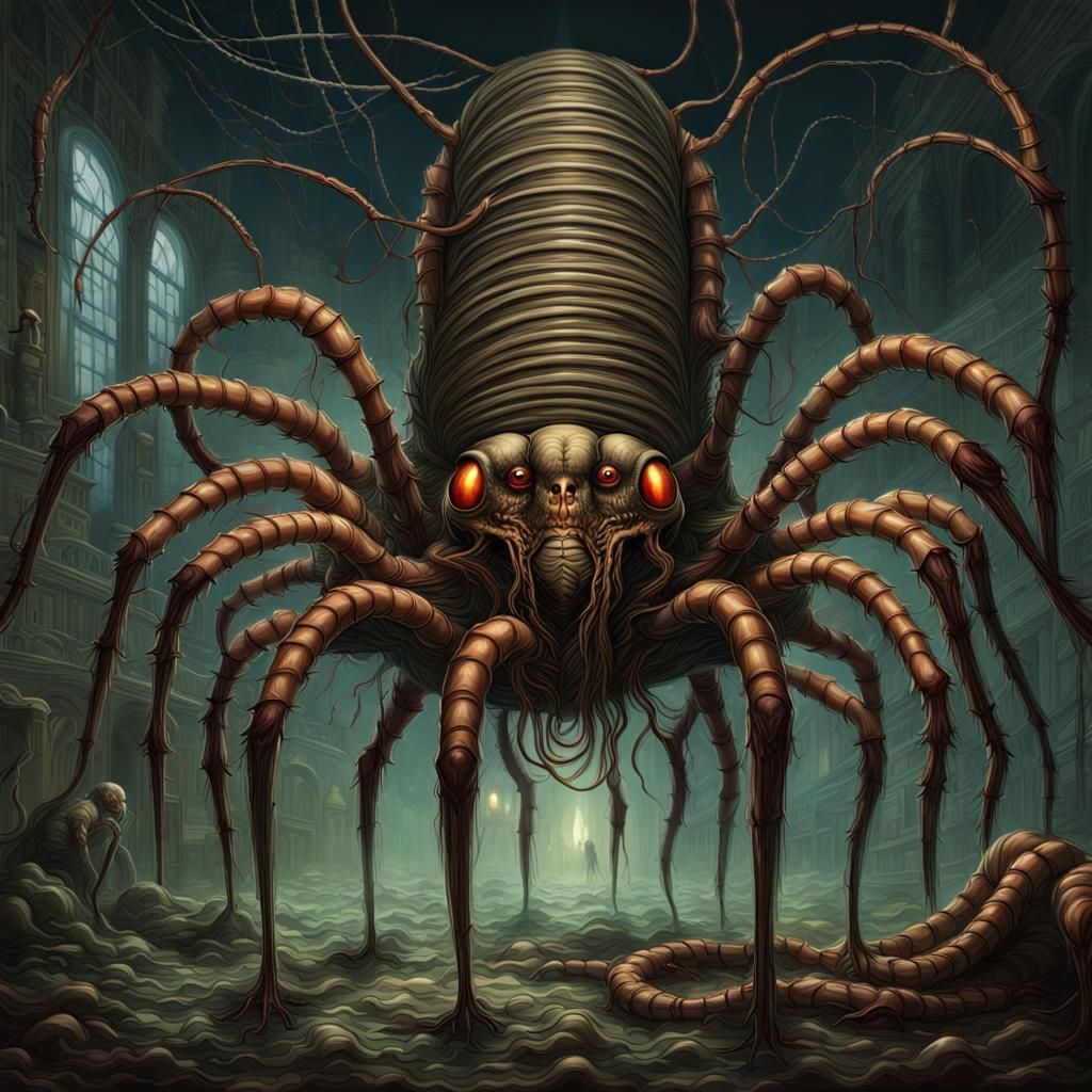 Nightmarish Hydraulic Arachnid Artwork