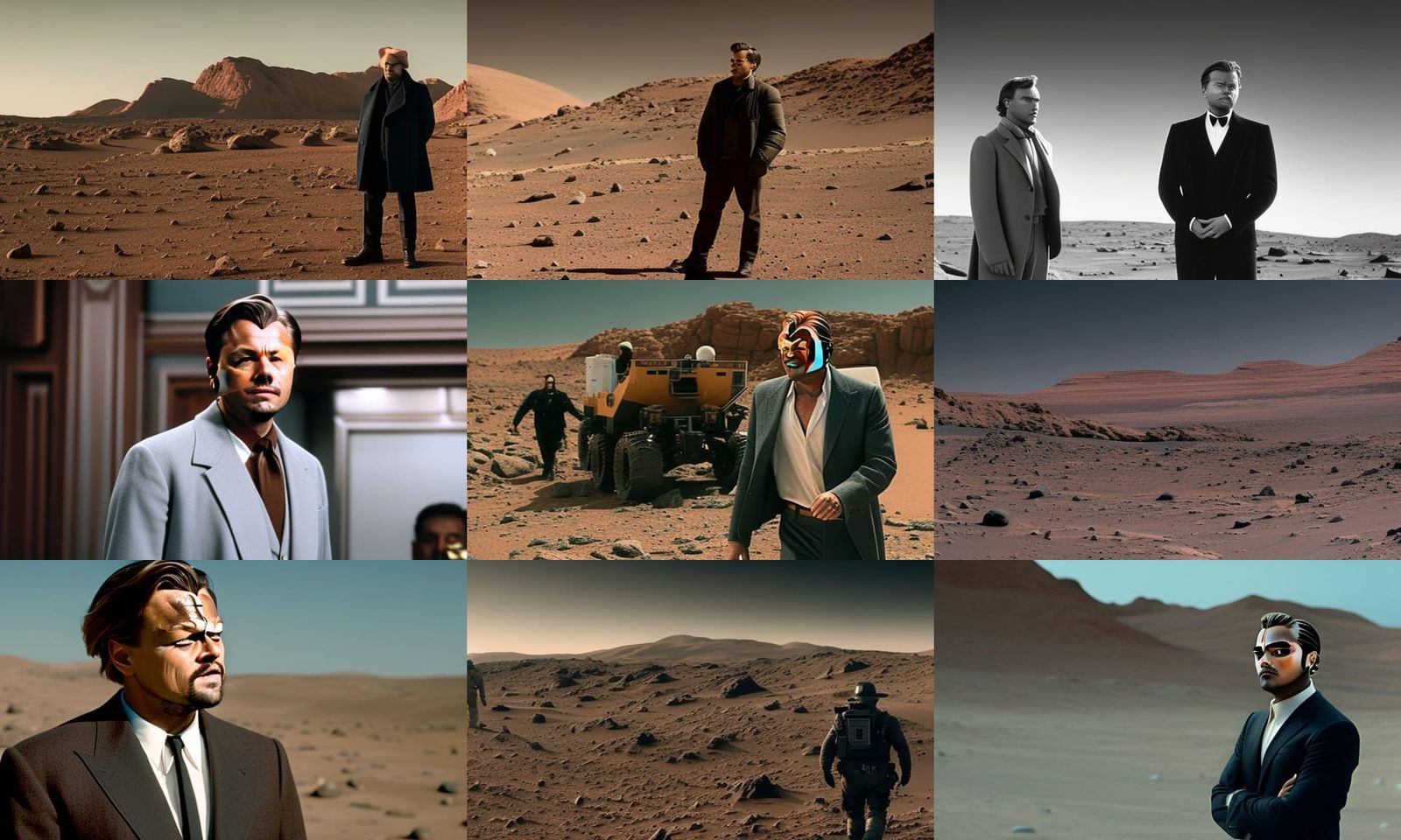 Leonardo Dicaprio starring in a psychological existential murder mystery set on planet Mars directed by Christopher Nola...