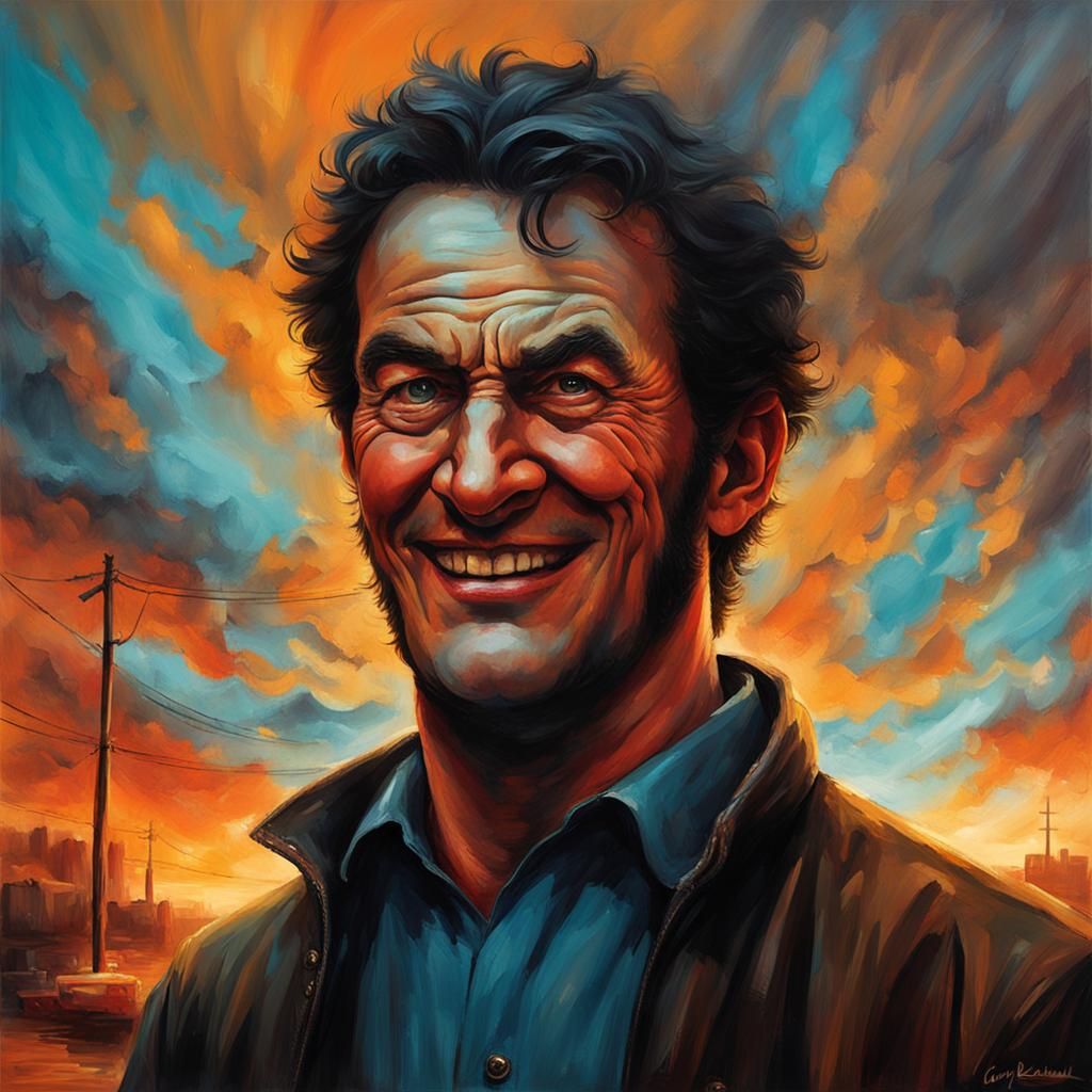 Sinister Doppelganger Stares Across Gloomy Street