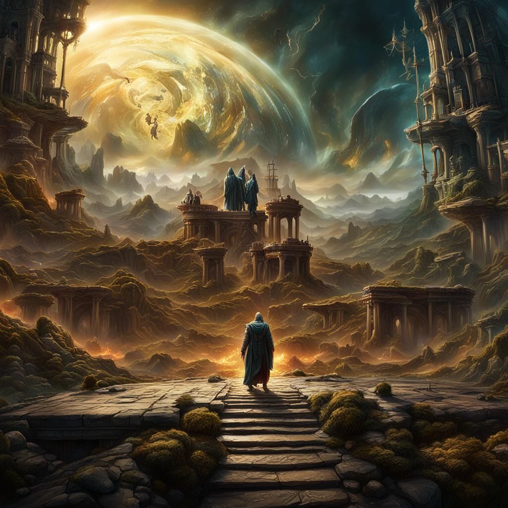 Fantastical Matte Painting in Deep Color